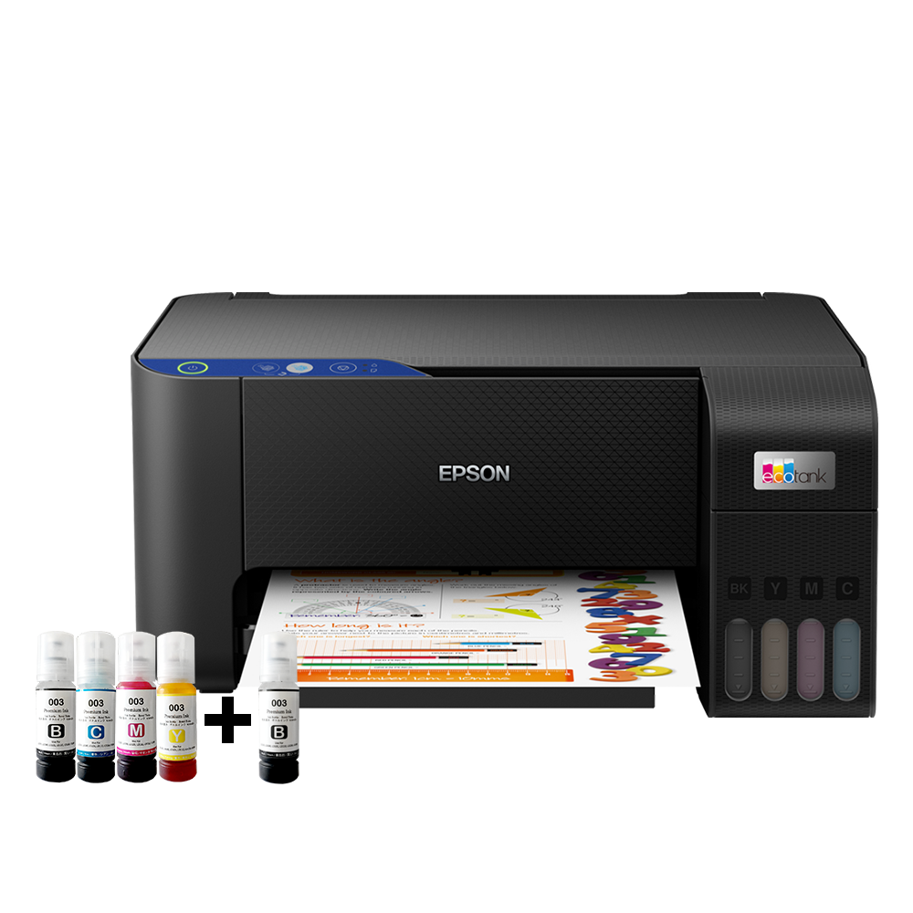 BUNDLING Printer Epson EcoTank L3211 All-in-One (Print - Scan - Copy) New With Compatiible Ink